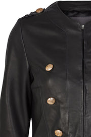 Lona Leather Blazer | Sort | Læderjakke fra Mos Mosh