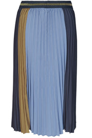 Plisse Sport Skirt | Blå | Lang plisseret nederdel fra Mos Mosh