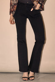 Victoria Silk Flare Jeans | Sort | Jeans med vige ben fra Mos Mosh
