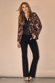 Victoria Silk Flare Jeans | Sort | Jeans med vige ben fra Mos Mosh