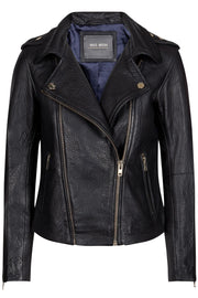 Camil Leather Jacket | Sort | Læderjakke fra Mos Mosh
