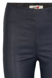 Lucille Stretch Leather Legging | Salute Navy | Læder leggings fra MOS MOSH