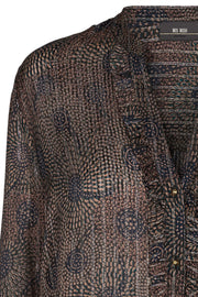 Damia Peacock Shirt | Peacock print | Skjorte med print fra Mos Mosh
