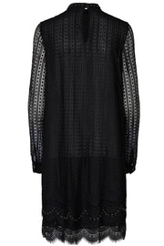 Elora Dress | Sort | Kjole med blonder fra Mos Mosh