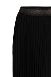 Plissé Noir Skirt | Sort | Plisseret nederdel fra Mos Mosh