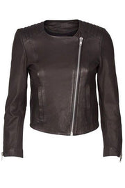 Meera Leather Jacket | Sort | Læder jakke fra Mos Mosh