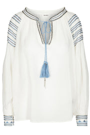 Siva Blouse | Offwhite | Bluse fra Mos Mosh