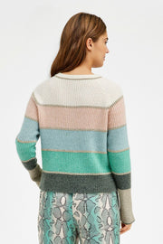 Magda, striped knit | Perfectly Pale | Strik  fra Gustav