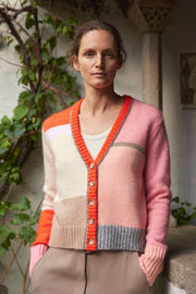 Magda, v-neck knit | Mandarin | Strik fra Gustav
