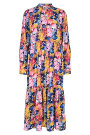 Maggie Ls Dress | Pink Blue Print | Kjole fra Liberté
