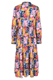Maggie Ls Dress | Pink Blue Print | Kjole fra Liberté