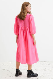 Marion Dress | Neon Pink | Kjole fra Lollys Laundry