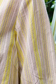 Martine Ss Dress | Yellow Grey Stripe | Kjole fra Liberté