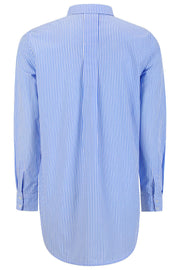 Mary LS Shirt | Blå | Skjorte med striber fra Soft Rebels