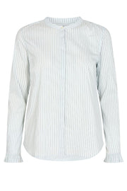 Mattie slim stripe shirt | Grey dawn | Skjorte fra Mos Mosh