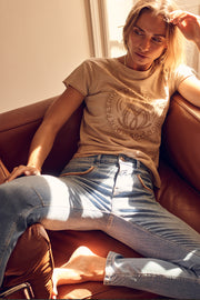 Naomi Scala Jeans Cropped| Light Blue | Jeans fra Mos Mosh