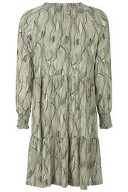 Move LS Dress Printed | Lys grøn | Kjole med print fra Soft Rebels
