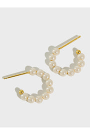 Mura Pearl Hoops | Forgyldt/Perlemor | Øreringe med perler fra Coi