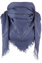 New York scarf | Blue | Tørklæde med nitter fra Stylesnob