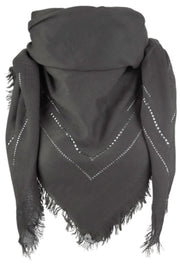New York scarf | Granite | Tørklæde med nitter fra Stylesnob