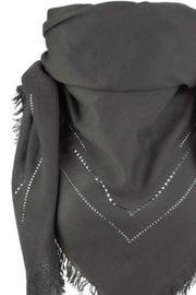 New York scarf | Granite | Tørklæde med nitter fra Stylesnob