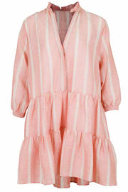 Famy stripe dress | Pink | Kjole fra Neo Noir