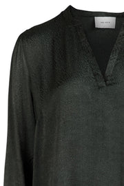Julie Jacquard Shirt | Sort | Skjorte fra Neo Noir