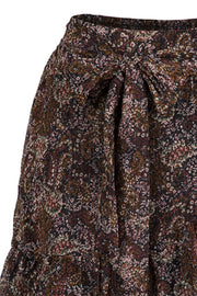 Bella Winter Skirt | Winter garden black | Nederdel med print fra Neo Noir
