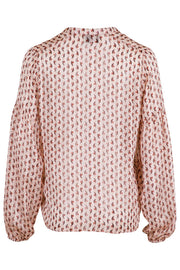 Fatima Rose Shirt | Creme | Skjorte med print fra Neo Noir