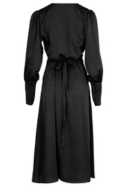 Asmara Dress | Sort | Slå-om kjole fra Neo Noir