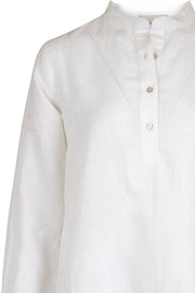 Dia Linen Shirt | White | Skjorte fra NEO NOIR