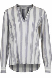 Julie Stripe Shirt | White | Skjorte fra NEO NOIR