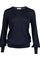 Loline Solid Knit Blouse | Navy | Glimmer strik fra Neo Noir