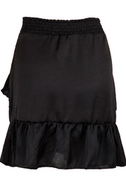 Bella Solid Skirt Black Kort nederdel fra Neo Lisen.dk