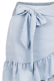 Bella Solid Skirt | Lyseblå | Kort nederdel fra Neo Noir