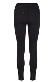 Victoria 7/8 Silk Touch | Sort | Ankel jeans fra Mos Mosh
