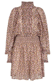 Nadia Pleat Dress | Violet | Kjole fra Co'couture