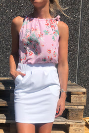 Nanni skirt | Hvid | Nederdel fra Freequent