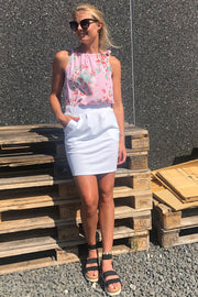 Nanni skirt | Hvid | Nederdel fra Freequent
