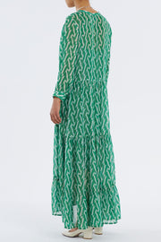 Nee Dress | Green | Kjole fra Lollys Laundry
