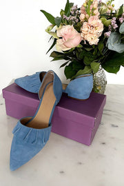 New Romance 23 - Suede | Denim | Loafers fra Copenhagen Shoes