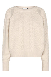 New Row Cable Knit | Pearl | Strik fra Co'couture