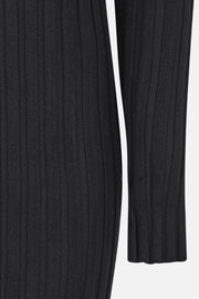 ﻿Oaklyn Midi Dress Knit | Black | Kjole fra Soft Rebels