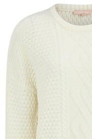 SRErna O-Neck Knit | Offwhite | Pullover fra Soft Rebels
