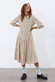 Olivia Dress | Creme | Kjole fra Lollys Laundry