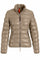 Jodie Leather Jacket | Mastic / Beige | Læder dun jakke fra Parajumpers