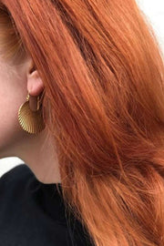 PARIS FAN GOLD | Medium | PICO øreringe med vifte