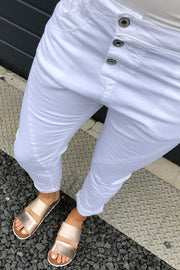 C COTTON | Hvid | Hvide jeans fra PLEASE