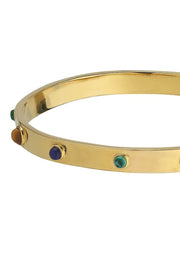 Bubble Bracelet | Guld | Armring med farvede perlesten fra Plissé Copenhagen