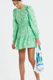 Parina Dress | Green | Kjole fra Lollys Laundry